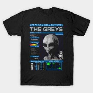 Our Alien Visitors: The Greys T-Shirt